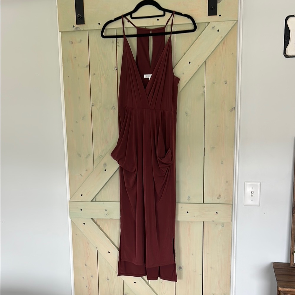 BCBGMaxAzria Burgundy Maxi Dress